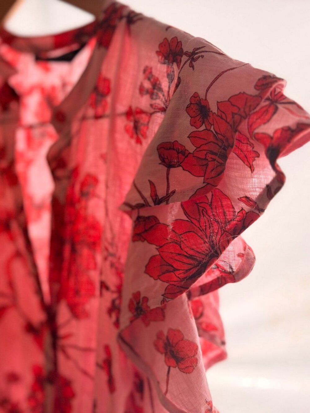 JCrew Pink/Red Floral Dress